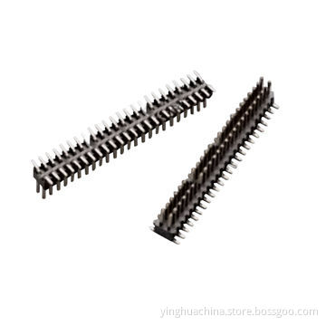 Pin header, 1.27mm, straight/SMT, dual row/dual insulator, H:1.7mm connector 1271